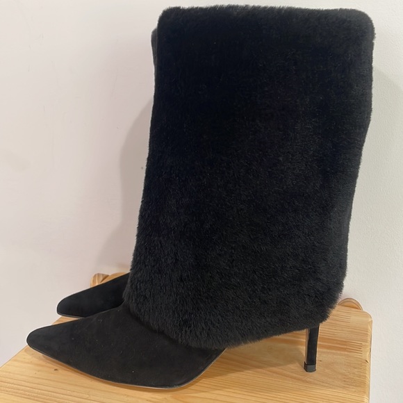 NWOT ALEXANDRE BIRMAN Eskimo Lamb Shearling Stiletto Boots - Picture 7 of 16